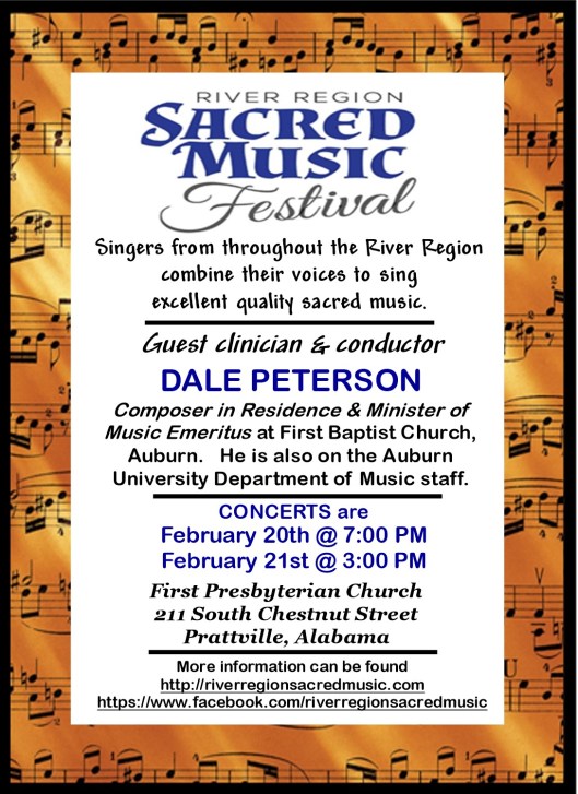 Sacred Music Festival 2016 Poster